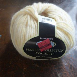 1 Ball Sensations Bellezza Collection Dolcetto Wool/Cotton Blend Yarn Yellow